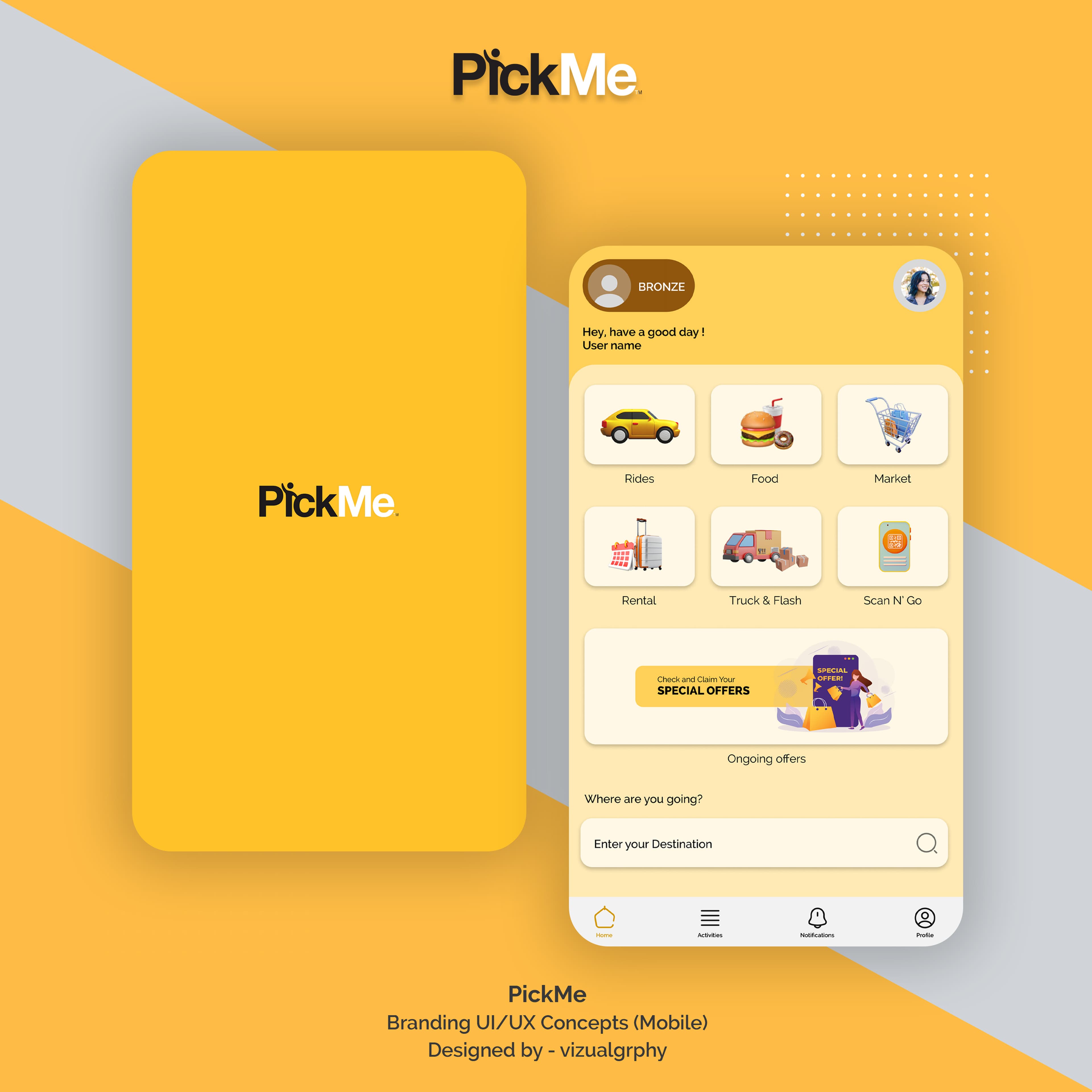 PickMe App Redesign